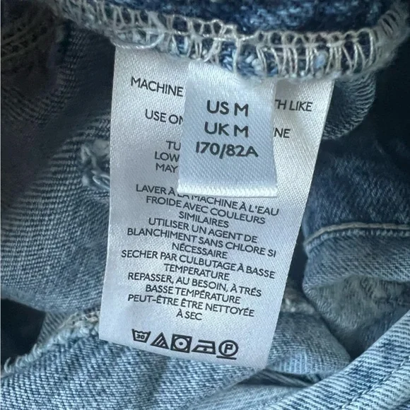 We The Free Ziggy Denim Overalls Jean Medium M - Picture 9 of 10